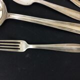 Silver metal housewife Dixi Art deco 37 pcs