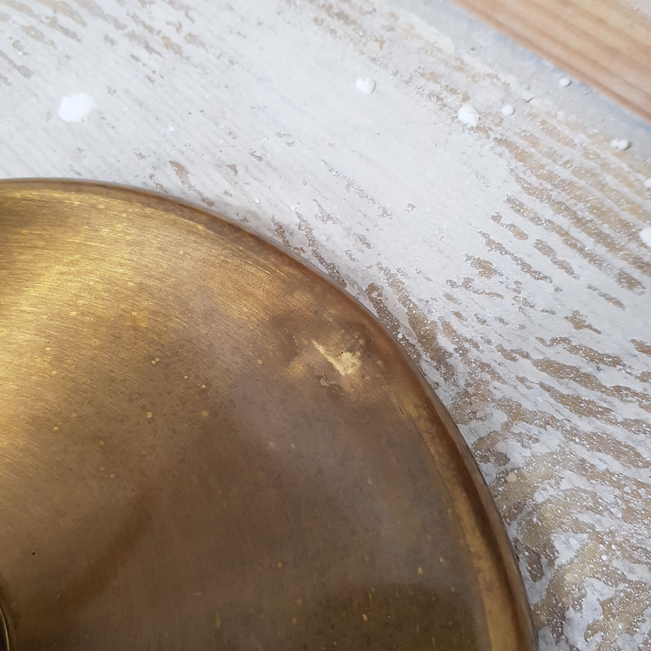 Vintage brass reading light