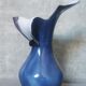 Gold and blue design vase Torcheux