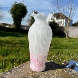 Ancien Vase verre opaline Clichy pantin