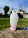 Ancien Vase verre opaline Clichy pantin