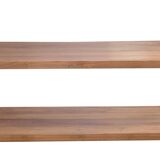 Large teak shelf