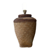 Vintage balinese basket lamp