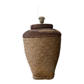 Vintage balinese basket lamp