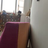 Bench Scandinavian purple of the 1950s