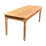 Farmhouse table made of natural wood