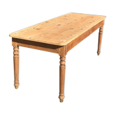 Table de ferme en bois naturel
