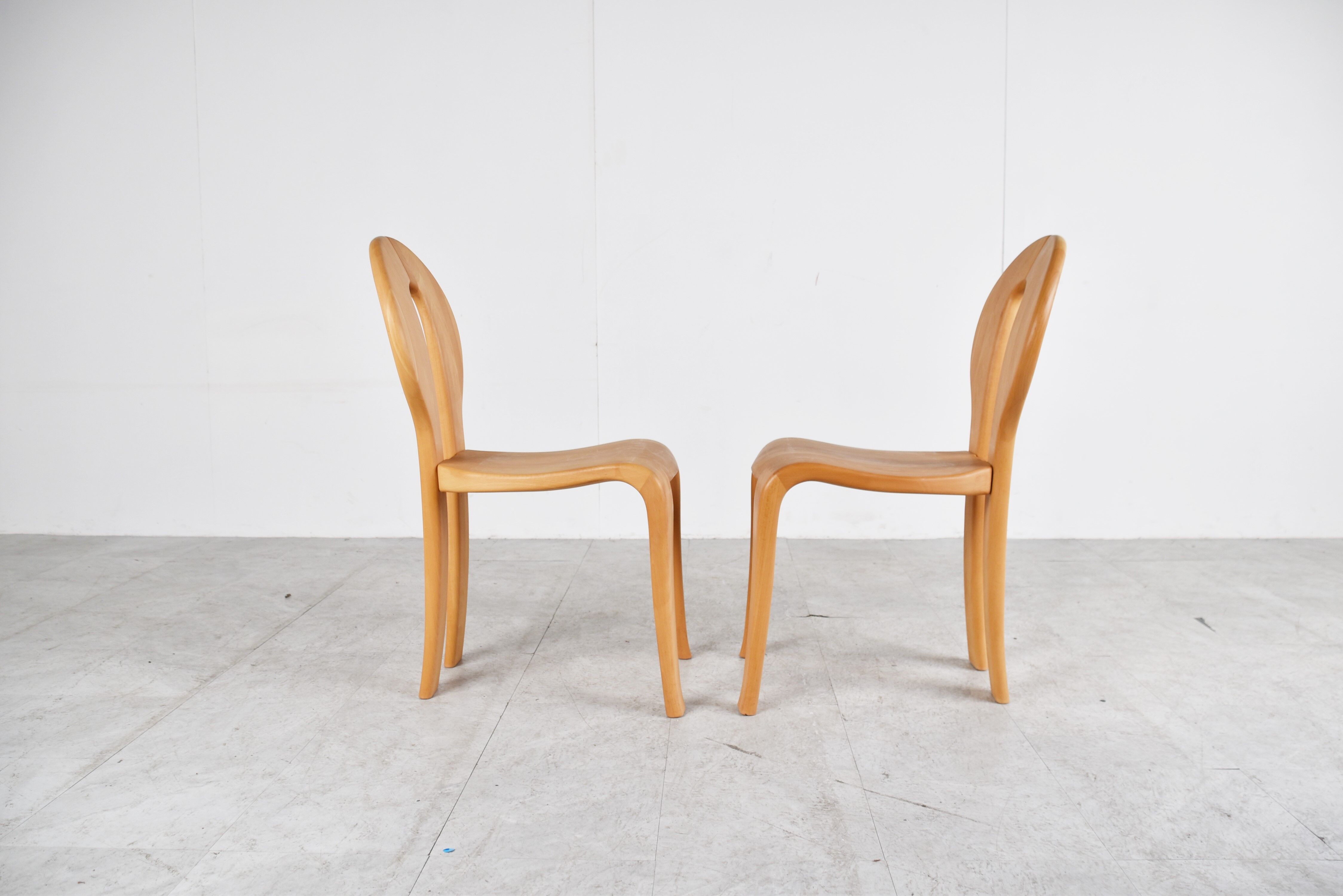 Rainer Daumiller pine wood dining chairs for Hirtshals Savvaerk - set of 4 - 1970s
