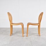 Rainer Daumiller pine wood dining chairs for Hirtshals Savvaerk - set of 4 - 1970s