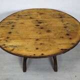 Rustic winemakers table