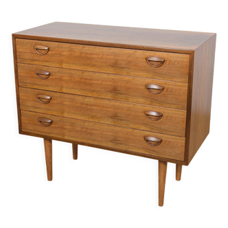 Mid-Century Walnut Dresser by Kai Kristiansen for Feldballes Furniture Factory, 1960s