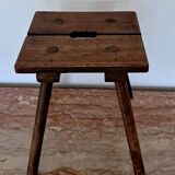 Milking stool, peasant art (19th century)