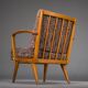 Fauteuils vintage en merisier et laine de Knoll Antimott, années 1950-1960, lot de 2