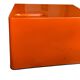 Ozoo Space Age orange bench chest, design by Marc Berthier, 1970s.