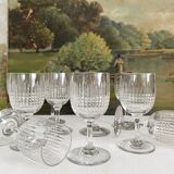 12 Baccarat crystal "Nancy" port wine glasses