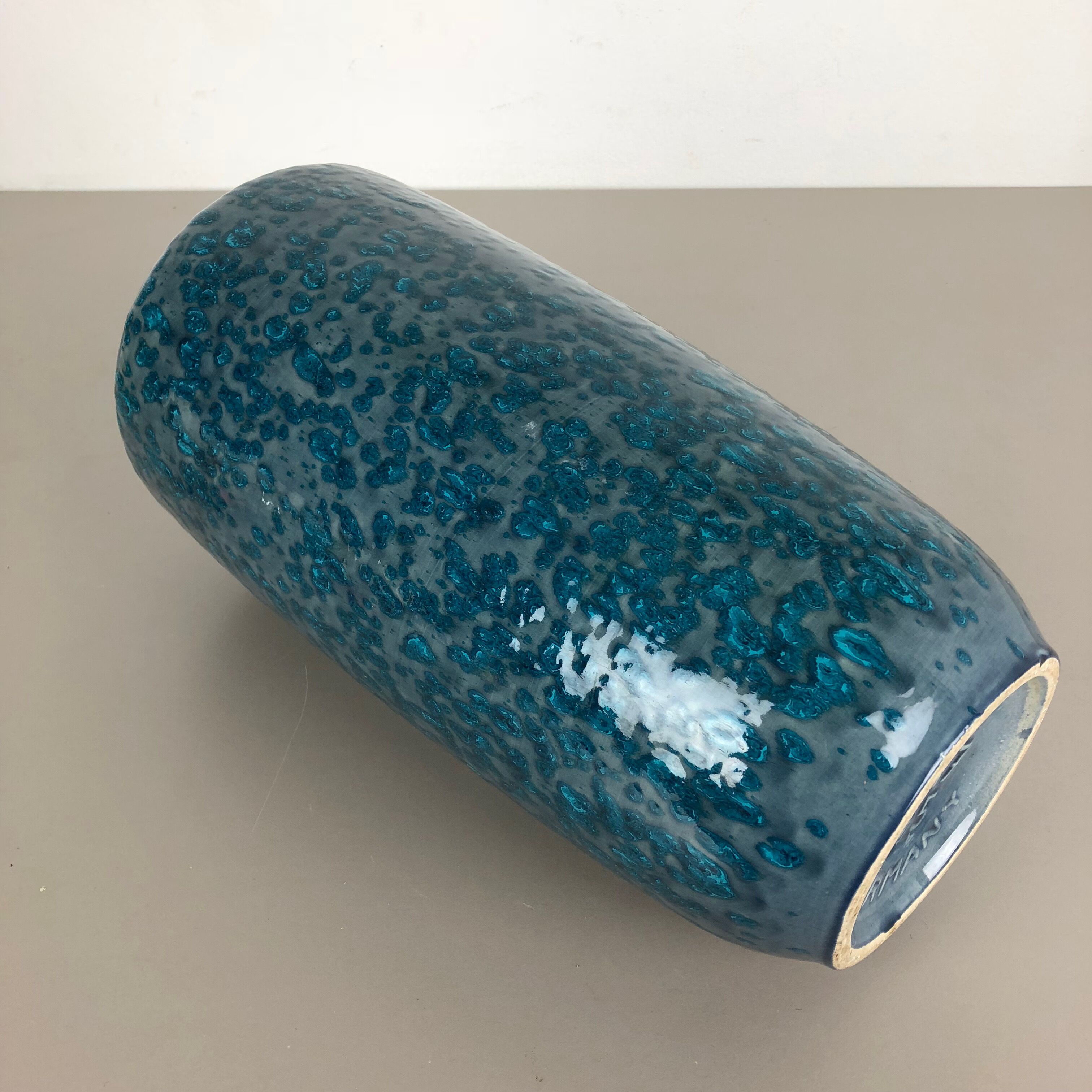 Fat lava multi-color 517-45 vase made by Scheurich, 1970s