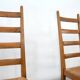 Set of six high back French dining chairs