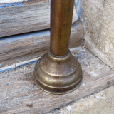 Bougeoir laiton et verre à système DHR lampe à diner bateau