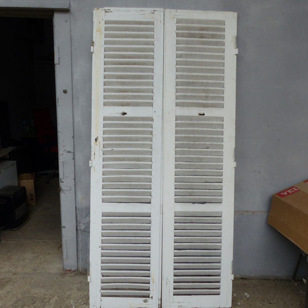 Old wooden shutters 2 leafs
