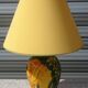Ceramic lamp L. Drimmer with vase and matching plate.