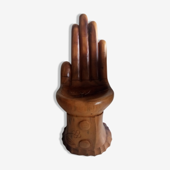 Mahogany chair Buddha hand 60