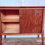 Vintage high sideboard with compass feet