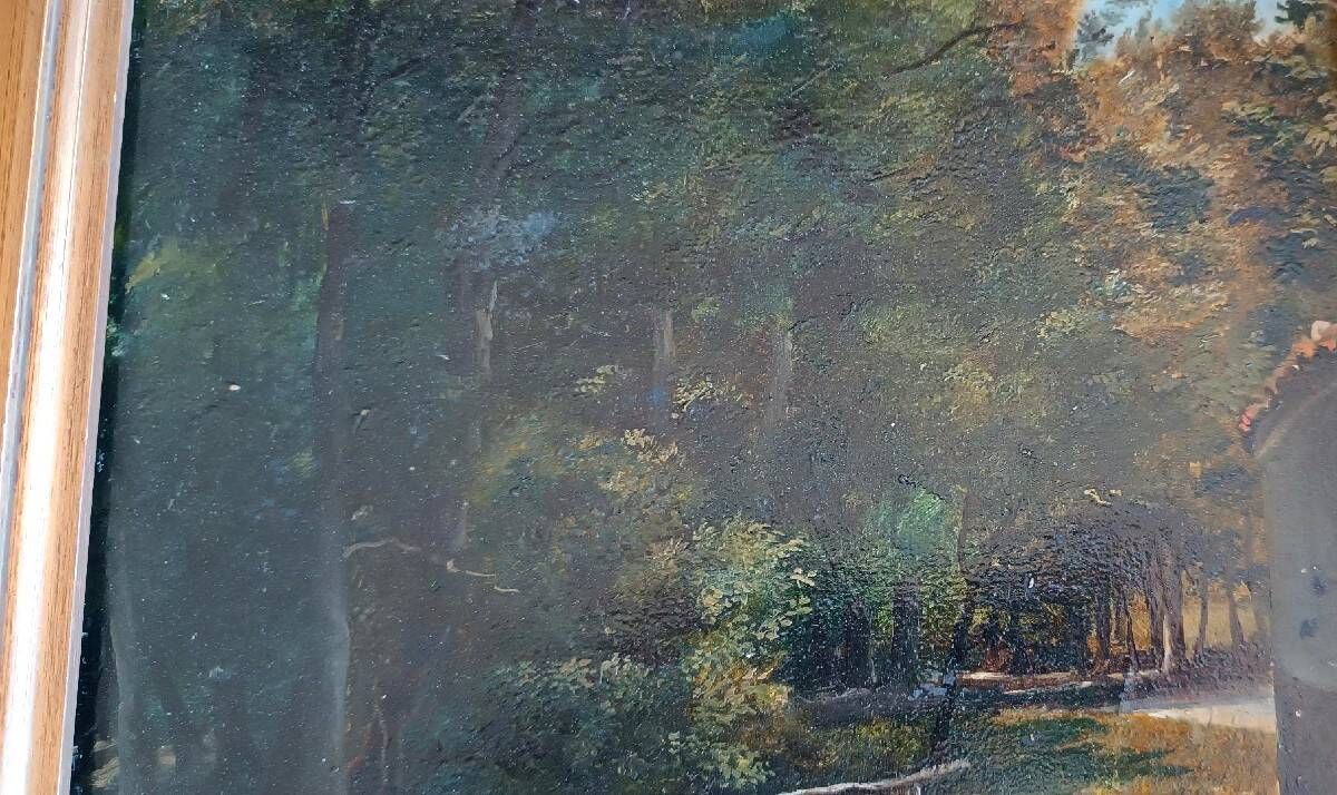 Oil painting on panel, Giuseppe Hainmann (Milan 1828-Alexandria, Egypt 1883)