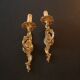 Pair of Louis XV wall lamps in bronze