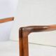 Original Baczyk Scandinavian armchair, 1960s, renovation, teak.