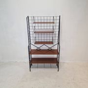 Italian Free Standing Teak Shelving Unit, 1950's