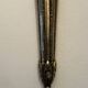 Pair of mid-19th century brass tassel sconces