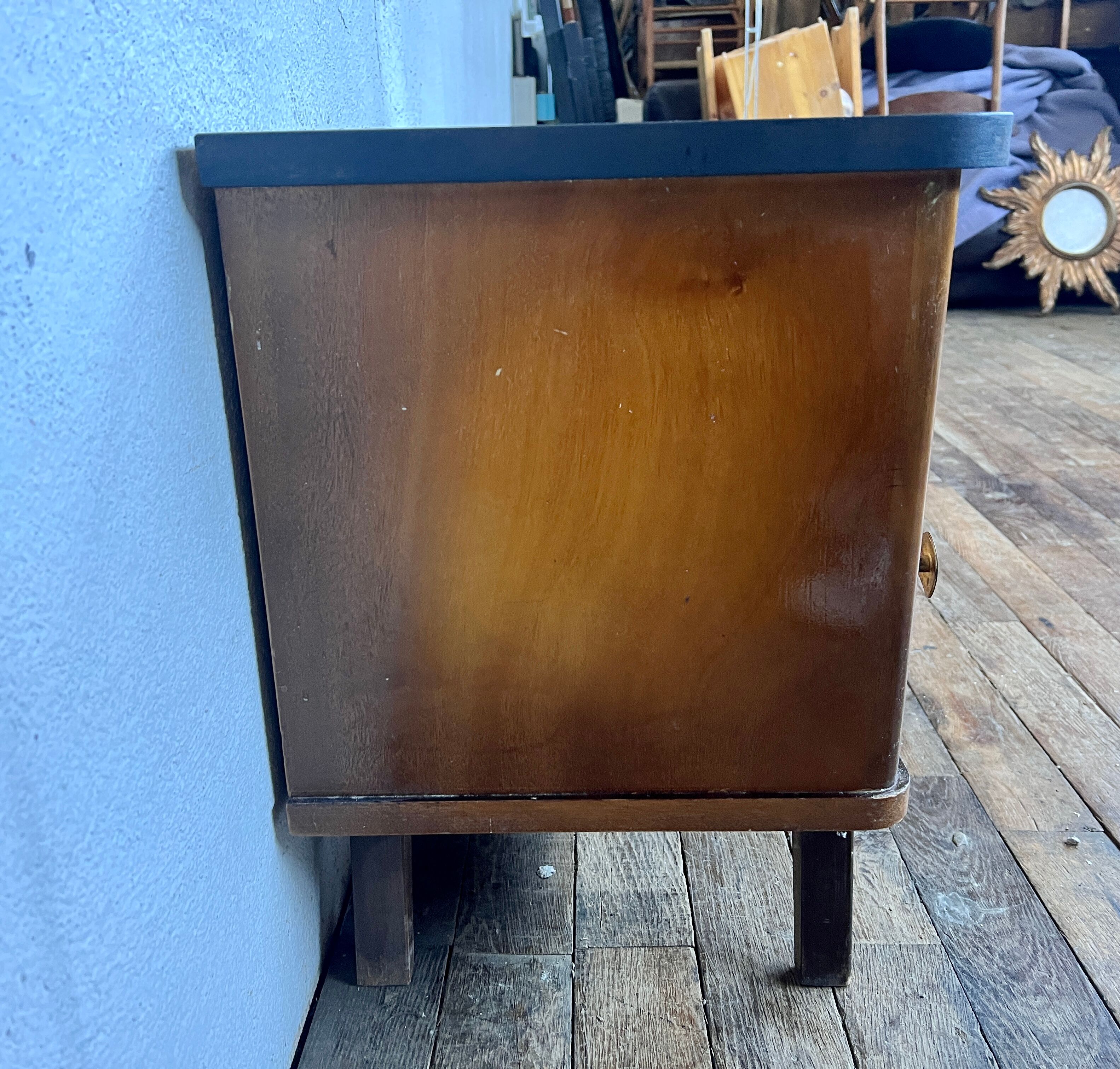 Pair of Bedside Table Bedside Table Vintage Compass Feet