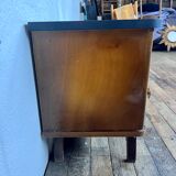 Paire de tables de nuit table de chevet vintage pieds compas