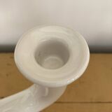 Scandinavian candlestick 3 lights white ceramic