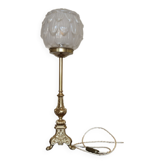 Vintage flower ball lamp