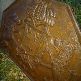 Cast iron chimney plate