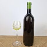 7 Antique chiseled crystal wine glasses from Ouraline