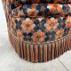 "Maximalist" 3-Seater Sofa 70s – Cut Velvet & Feathers