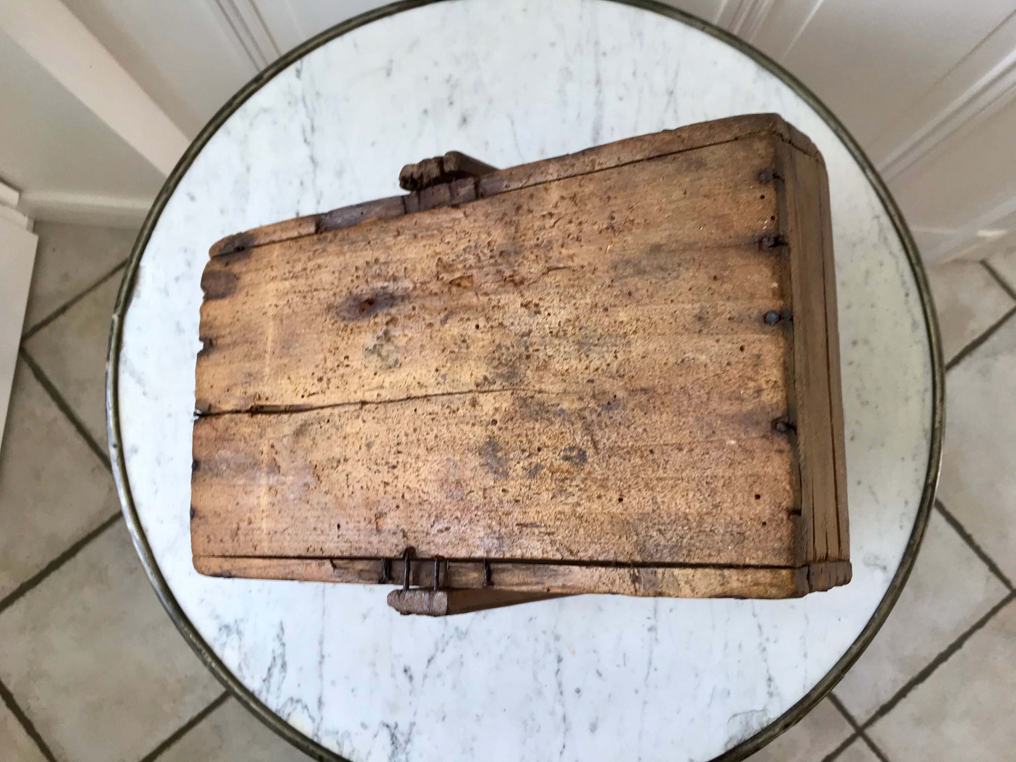 panier en bois ancien début XXème