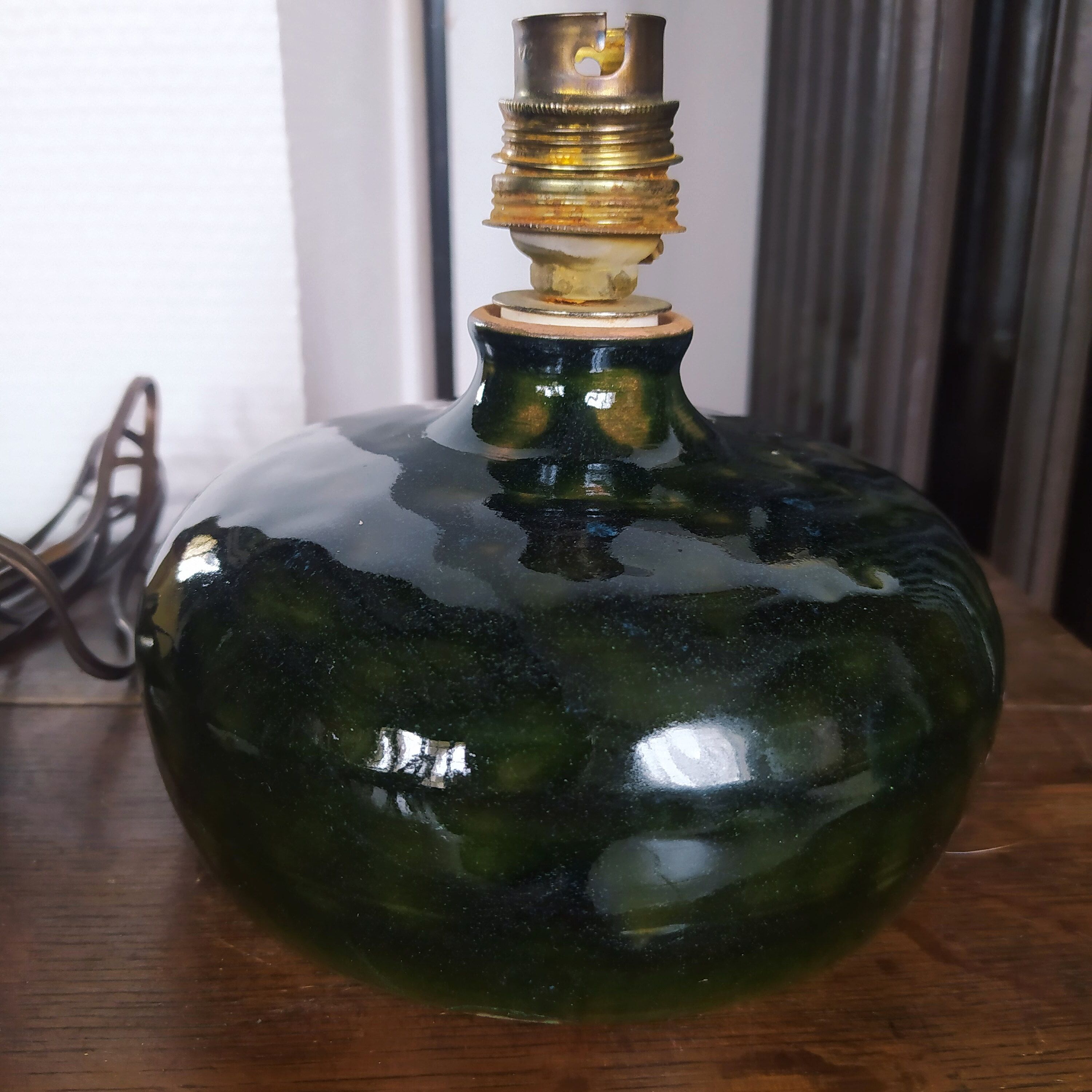 Lamp foot in glazed ceramic from Vezenobres