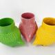 Suite de 3 vases hérisson 1960