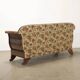 Antique Louis-Philippe canapé in walnut and fabric, Italy, 19th century