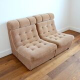 Pair of BEKA armchairs or sofa 1970s