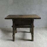 solid wood side table from the 18th century