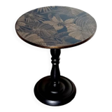 Vintage pedestal table restyled