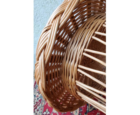 Rattan side table