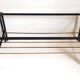 Magazine holder coffee table 1960s smoked glass, metal and brass Width 94.2 cm