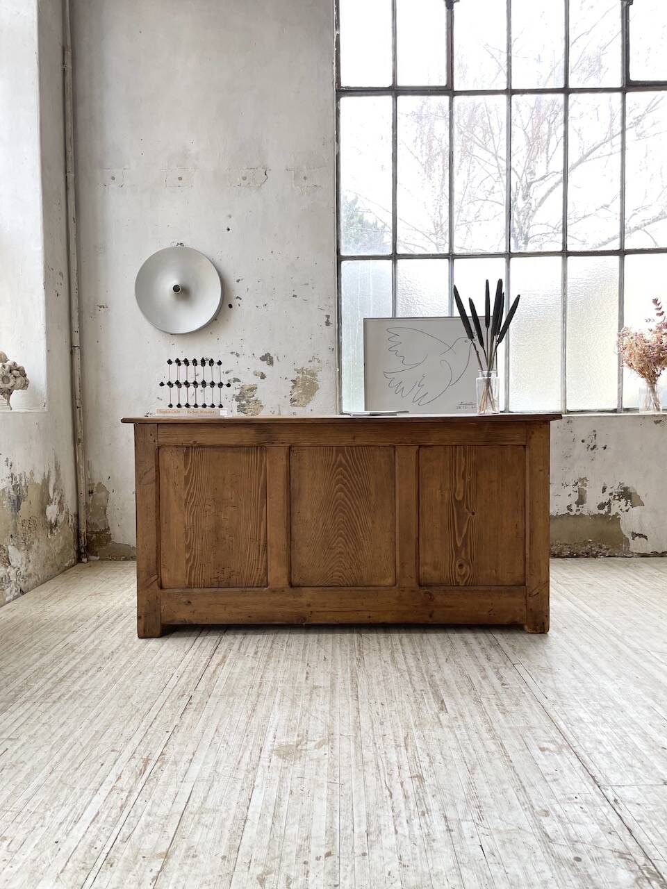 Oak and pine counter 1950