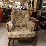 1960s Ercol Jubilee Armchair with Custom Upholstery