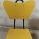 Yellow Jacques HITIER chair, vintage 50s
